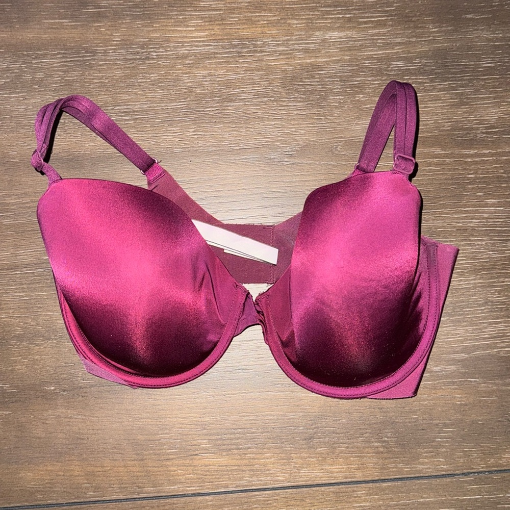 Victoria’s Secret Burgundy Lined Demi Bra 36DDD